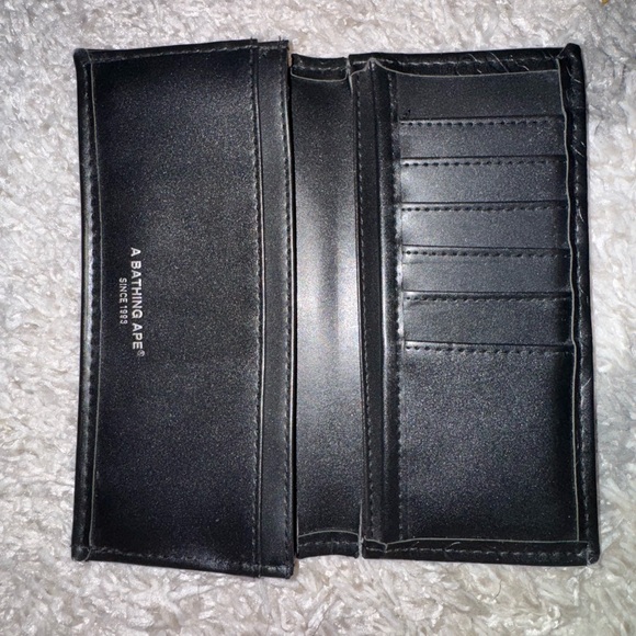 Bape Black Leather Wallet - Picture 5 of 5
